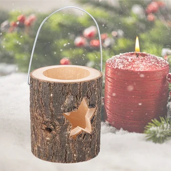 Žvakių Laikiklis Arbatos Šviesaus Medžio Amatų Kalėdų Apvali Žvakidė Stovėti Namų Šaliai Dekoro Kalėdų Dovana, Papuošalai Idėjos