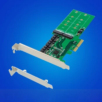 PCI-E X4 SATA 3.0 + 2 M. B Klavišą, VSD Adapteris Plėtros Kortelę ar PC