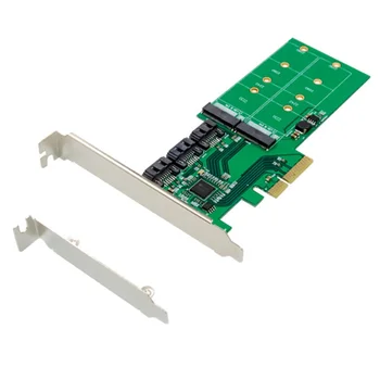 PCI-E X4 SATA 3.0 + 2 M. B Klavišą, VSD Adapteris Plėtros Kortelę ar PC