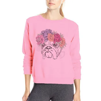 Gėlės hoodies mielas pet home palaidinukė puikus šuo spausdinimo palaidinukė ilgomis rankovėmis drabužius moterų megztinis hoodie