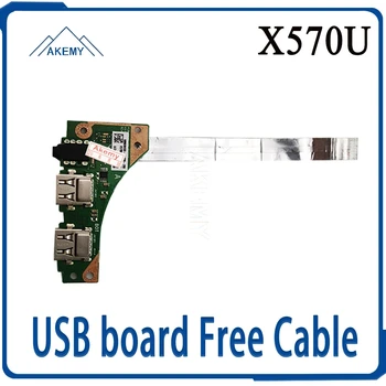 Už Asus YX570U YX570UD X570U X570UD _IO USB, Ausinių lizdas, Lenta su kabeliu