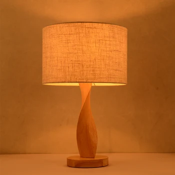 Medžio masyvo Stalo lempos, miegamojo kambarį viešbutyje naktiniai skaitymo šviesos kūrybinė asmenybė stalo apšvietimas