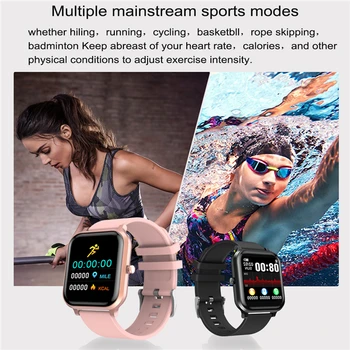 2020 Metų Naujų Sporto Pažangus Fitneso Žiūrėti Širdies Ritmo Monitorius Smartwatch P10 Full Screen Touch Vyrai Moterys Smartwatches 