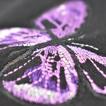 Populiariausi Witer Puloveriai hoodies Siuvinėjimo drugelis Spausdinti Šiltas Kailis Mados ilgomis Rankovėmis palaidinukė tracksuit moterims