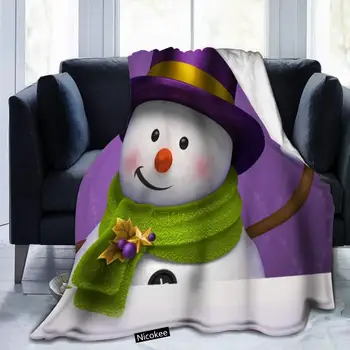 Flanelė, Vilnos Antklodė Kalėdų Mielas Raudonos Kepurės Sniego Animacinių filmų Mesti Pledai Lovos, Sofos, Kėdės ir Sofos
