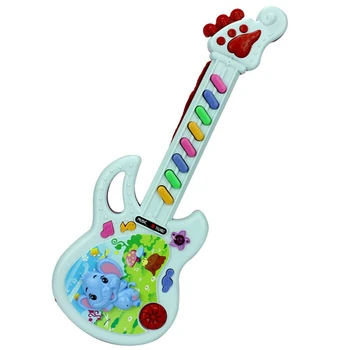 1Pcs Vaikai Plėtros Muzikos Instrumentas Gitara Žaislas Vaikams elektrine Gitara, Žaislai, Pramogos Vaikams, Muzikiniai vaikų Žaislų Atsitiktine Spalva