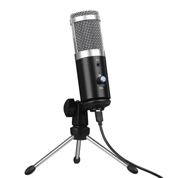 Kompiuterio Išorinis Mikrofonas su Laikikliu Nešiojamas Mikrofonas, Laikiklis Kondensatoriaus Mikrofonas JHP-Geriausias