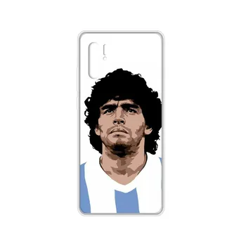 Maradona Argentinos Futbolo žvaigždė Skaidrus Telefoną Atveju HUAWEI nove 5t p 8 9 10 p20 30 p40 P pro Smart 2017 2019 Z lite