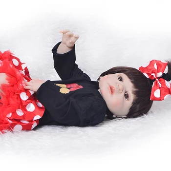 56 cm princesė Kūdikis Reborn Baby Doll, 0-6 mėnesių Mergaitė Visą Silikono Kūno Reborn Baby Lėlės berniukas dovanų žaislų brinquedo menina NPK