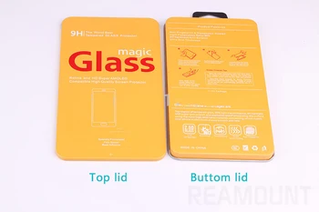 300 vnt Didmeninės prabanga metalo pakuotės, dėžutės screen protector for Samsung Note 8 pritaikymas logotipas