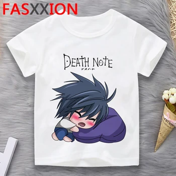 Death Note vaikams, kūdikių drabužiai vasarą dizaineris animacinių filmų roupa infantil viršūnės