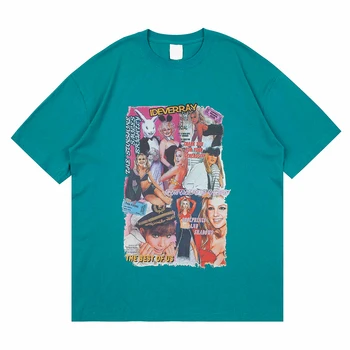 Tamsiai Piktogramą Lašas Pečių Prarasti vyriški T-shirt Trumpas Rankovėmis Vasarą Tshirts Vyras Streetwear Hiphop Tee Marškinėliai biuras
