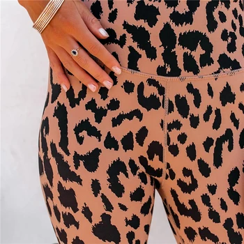 Kulkšnies Ilgio Antblauzdžiai Mados Aukštos Juosmens Leopardas Spausdinti Fitneso Ponios Antblauzdžiai Sexy Ankštų Naujas Ponios Antblauzdžiai