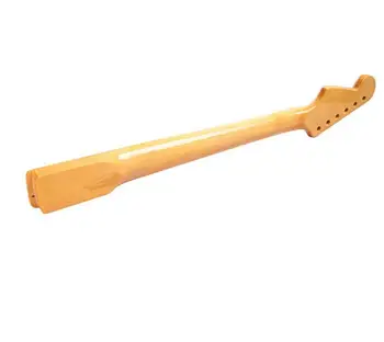 22 Nervintis elektrinės gitaros kaklo šiek tiek geltonos šviesos ST tipo Kanados importuojama klevas rankena