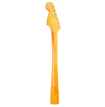 22 Nervintis elektrinės gitaros kaklo šiek tiek geltonos šviesos ST tipo Kanados importuojama klevas rankena