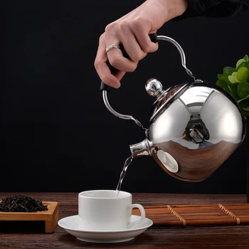 Nerūdijančio plieno arbatinukas restoranas arbatos gamintojas arbatinukas didelės talpos virdulys 2L