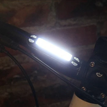 Dviračių Priekiniams USB Įkrovimo Galinis Žibintas atsparus Vandeniui Dviračių LED Dviračio Galinis Žibintas Saugos Dviratį Įspėjimo Blykstė