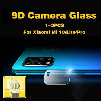 3Pcs 9D Objektyvas Gynėjas Stiklo už Xiaomi Mi 10 10 Lite Stiklas Xiaomi Mi 10 Pro Kameros Ekrano Plėvelė Xiomi Mi10 10lite 5G