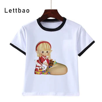 Linksmų Kalėdų Mados Vasaros Anime Marškinėliai Vaikų Vaikai Tshirts Viršūnes Hip-Hop Marškinėliai 2020 Vaikiškų Drabužių