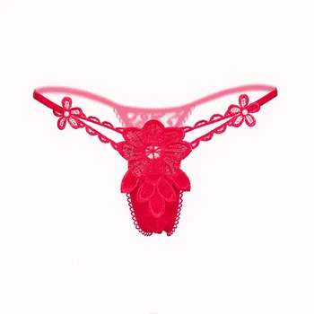 Moterų Moterų Sexy G String Gėlių Nėrinių String Nėrinių Diržas Kelnaitės Šortai tangas apatinis Trikotažas Underwears Kelnės Naujų Stilių 2018