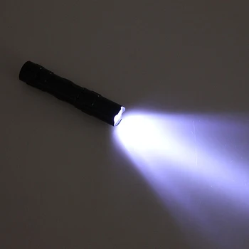 Atsparus vandeniui Mini LED Žibintuvėlis Fakelas Kišenėje Šviesos Nešiojamų Žibintų AA Baterijos Galingas Led Medžioklės Kempingas