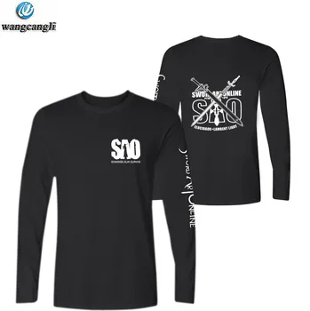 Kardas Meno Internete marškinėliai San Japonija Karšto Anime t-shirt Kirito Elucidator Tamsiai Repulsor marškinėlius Black Swordsman marškinėliai, Drabužiai