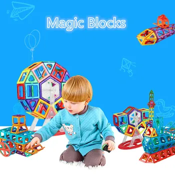 110pcs Naujų Stilių Magnetinio Plytelės Magnetinio Dizaineris Pastatų Statybos Žaislų Rinkinys Magnetas Švietimo Žaislai Vaikams, Vaikų Dovanų