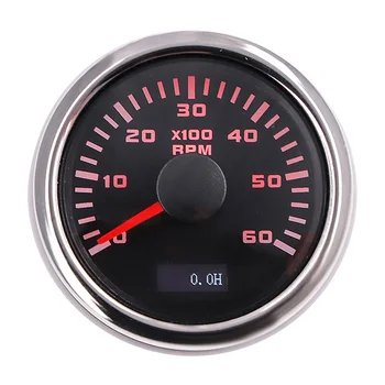 6000 APS / min Tachometras, Daviklis Sensorius LCD Hourmeter Nauja Tacho Universal Metro Motociklo ir Automobilio Valtis Marine