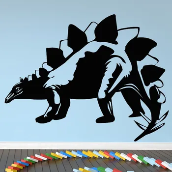 Naujas Atvykimo Stegosaurus Dinozaurai Siena Lipdukas Art Vinyl Decal Namų Dekoro Gyvūnų Sienos Lipdukai Vaikas Vaikų Berniukų Kambario Dekoro