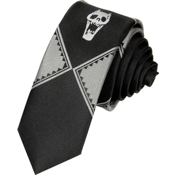 Japonų vyrai ryšius naujovė kaukolė juoda tingus užtrauktukas kaklaraištis necktie 2400 adata, medvilniniai vyrų dovana