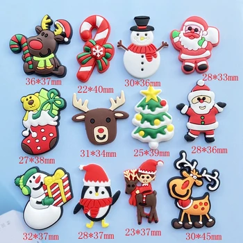 12pcs Mielas Mini Kalėdų Serija PVC Lankstus Klijai Butas Atgal 