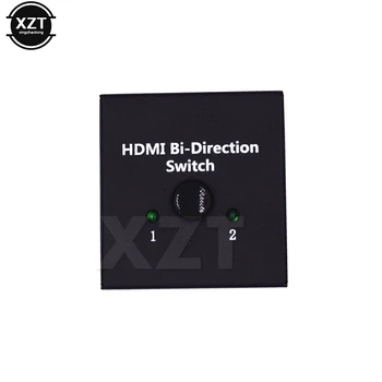 1080P 4Kx2K HDMI Switcher 2 Prievadai Bi-directional Vadovas 2x1 HDMI AB Jungiklis HDCP Tranzitinio Palaiko 4K 3D