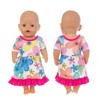 3 Rinkiniai Lėlės Aprangą-nauja Suknelė Mano vaikelis-18inch/43-46cm Gyvenimas/kartos Lėlės Priedai - Amerikos Žaislų Drabužiai Mergaitėms Dovanų