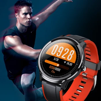 Sporto Smart Laikrodžiai Vyras Moteris intelektinių Smart Žiūrėti Fitness Tracker Apyrankę IP68 Vandeniui Raudona