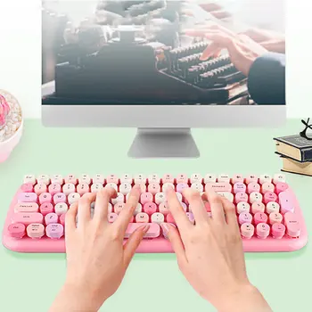 MOFii Belaidė Klaviatūra Ir Pelė, Ergonomiška Nešiojamojo kompiuterio, Namų Biuro Keyboard USB Optinė Pelė, Mišrios Spalvos Versija