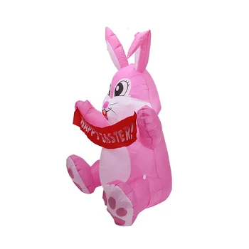 1,5 m Pripučiami Happy Easter Bunny Lėlės Žaislas Led Nakties Šviesos Paveikslas Kieme Lauko Sodo Šalis Ornamentu Dekoravimui Plug