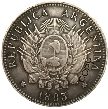 1881 1882 1883 Argentina MONETOS KOPIJA