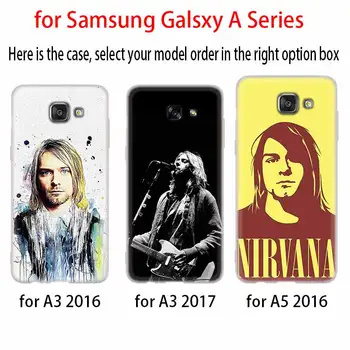 Nirvana Kurt Cobain atveju, Silikoninis dangtelis telefonui Samsung A50 A70 A80 A30 A40 A90 A6 A8 A9 A7 A5 A3 Plius 2018 m. 2016 m. 2017 m.