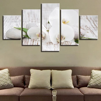 HD Atspausdintas Sienos Meno Modulinės Plakatas Šiuolaikinės Drobė 5 Skydelis Gėlių Kambarį, Nuotraukų, Namų Apdailos Sistemą, Tapyba
