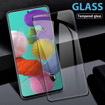 Naujas Grūdintas Stiklas Samsung Galaxy A51 A71 M51 M31 M31S Screen Protector For Samsung M21 M11 M30S M30 M01 Visiškai Padengti Stiklo