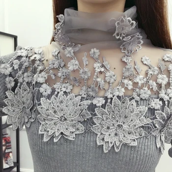 Siuvinėjimo Deimantų Džemperis Moterims Slim Oficialią Dėvėti Megztinis Megztinis Mezgimo Rudens Žiemos 2021 Megztinis