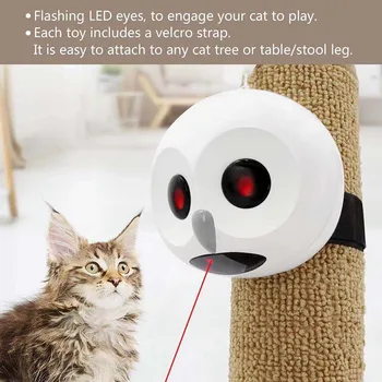 Juokingas Naminių Kačių Žaislai, Auto-sukasi Lazerio Katė Žaislas Smart Automatinė Atsitiktiniai Sukasi Interaktyvus Kačiukas Patalpų Žaislų Baterija