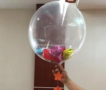 24 Colių Aišku, Folija, Oro Balionų, Helio Kūrybos Bobo Balionai Vestuvės, KALĖDOS dušo Gimtadienio Dekoro skaidrus baloons dovana