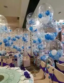 24 Colių Aišku, Folija, Oro Balionų, Helio Kūrybos Bobo Balionai Vestuvės, KALĖDOS dušo Gimtadienio Dekoro skaidrus baloons dovana