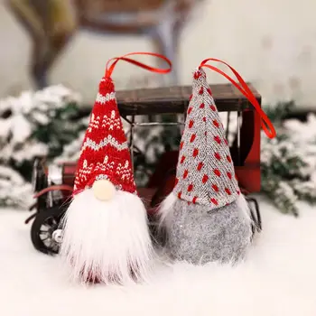 Beveidis Lėlės Santa Pakabukas Nameliuose Šalies Apdaila.Prekių Kalėdų Papuošalai,4Pcs/Set