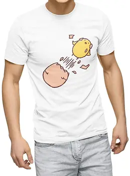 Grafinis T-Shirt Vyrams Balta Įgulos Kaklo Spausdinti Medvilnės Marškinėliai Paukščio Jauniklį Pobūdžio naujokų Vasaros Cool Tee