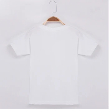 Naujas Atvykimo Basic White Tee Marškinėliai Berniukui Prekės Marškinėlius Medvilnės O-Kaklo Trumpomis Rankovėmis Populiariausių Viršūnes Kūrybos Spausdinti Berniukai Tshirts Vaikams