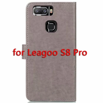 Sunjolly Atveju Leagoo S8 Pro Virvelę Žolės kalnų krištolas Apversti Piniginės Telefono Dangtelį coque už Leagoo S8Pro Atveju 5.99 colių Atvejais