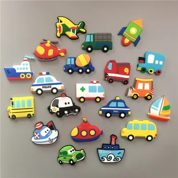 10vnt PVC automobilių orlaivių Šaldytuvas Magnetai kawaii magnetinio šaldytuvas lipdukai, Žaislai Mergaitėms, Vaikams, christams Dovana, namų dekoro