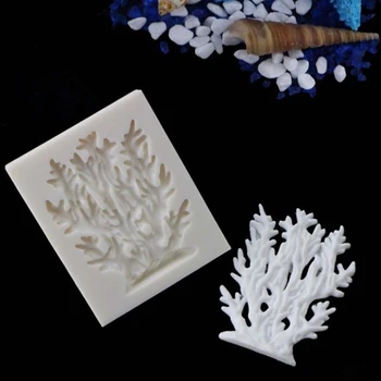 3D Koralų Silikono Formos Minkštas Sugarcraft Formų Šokolado Tortas Dekoro Pelėsių Priemonė 